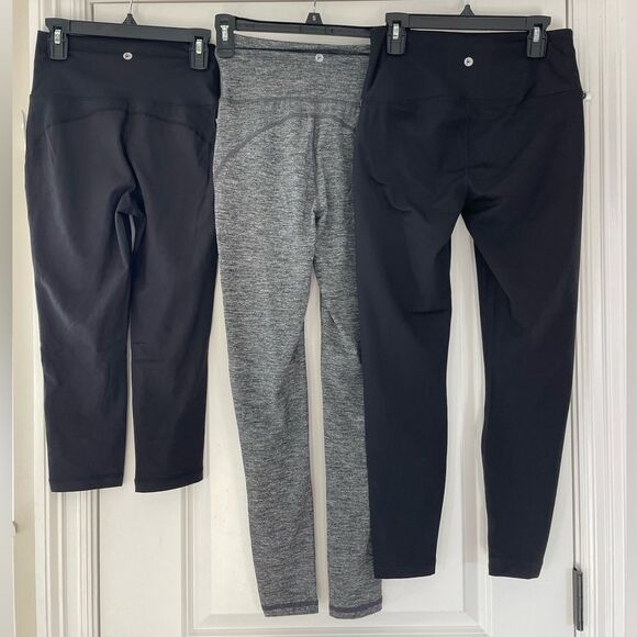 90 Degree by Reflex Leggings Black & Gray- Lot of 3 pairs NWOT Size Small - Picture 2 of 5